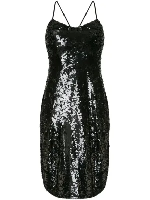 11091W679 Sequin shift dress