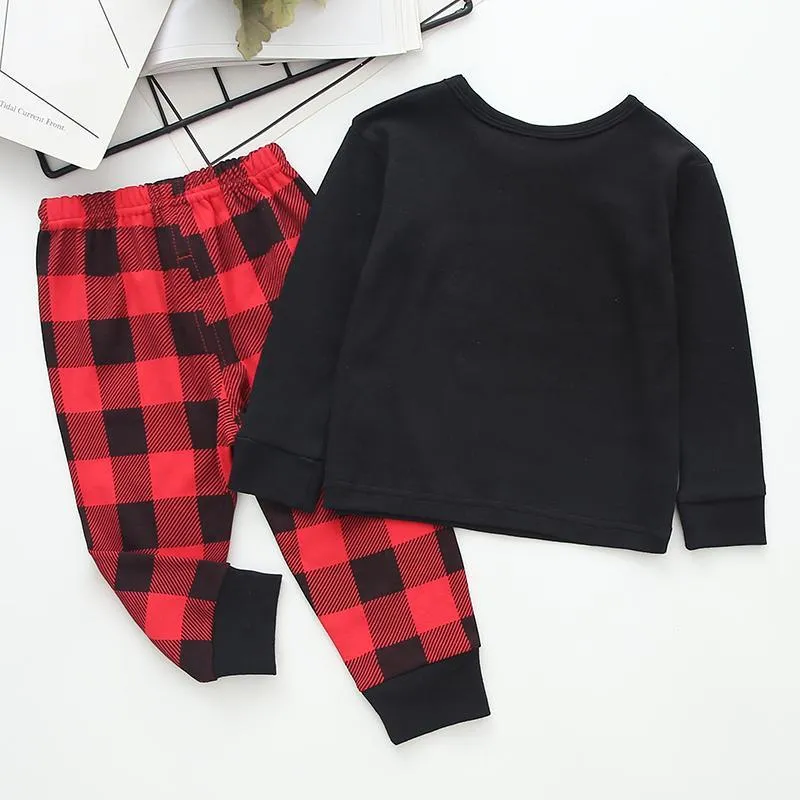 2-piece Letter Pattern Sweatshirts & Pants for Children Boy