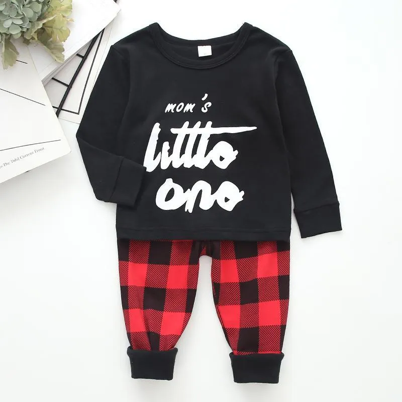 2-piece Letter Pattern Sweatshirts & Pants for Children Boy