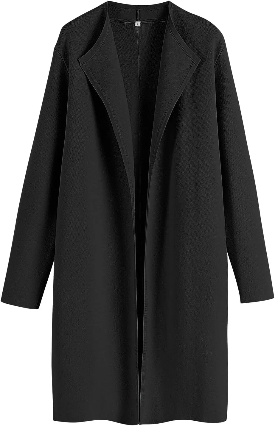 ANRABESS Women's Long Cardigans Sweater 2025 Fall Casual Lapel Open Front Knit Warm Wool Coatigan Oversized Jacket Coat