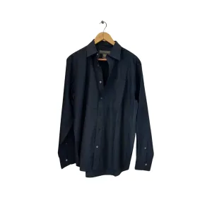Banana Republic Men's Black Collared Shirt | Pre Loved |