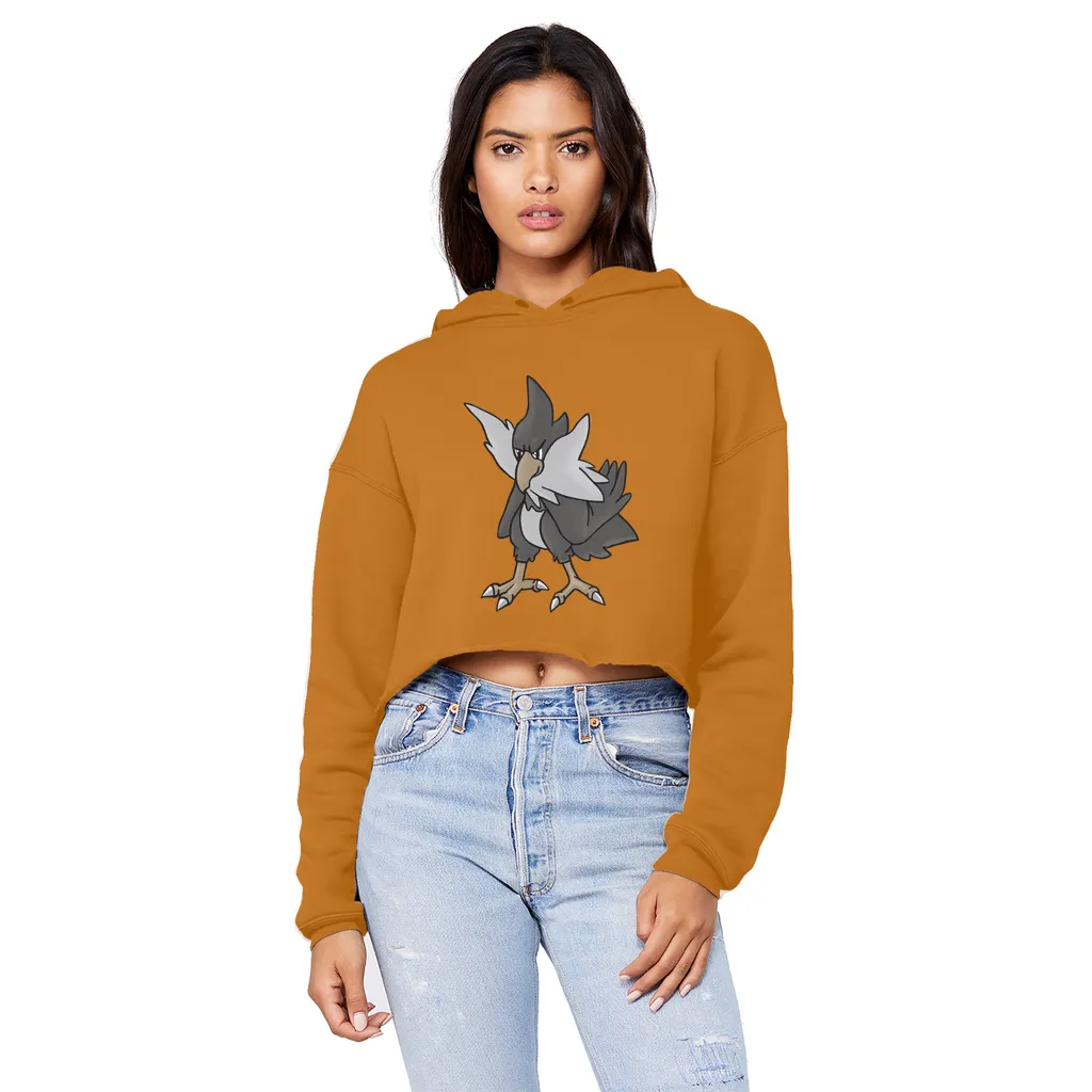BiChipla Unisex Cropped Raw Edge Boyfriend Hoodie