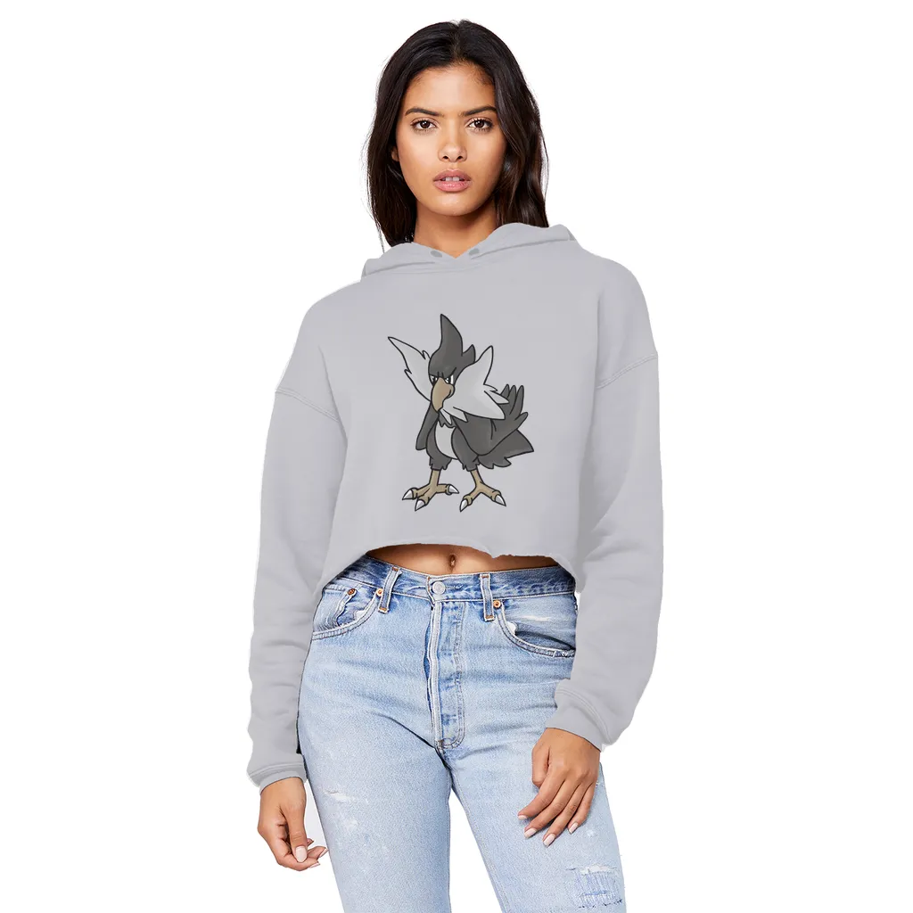 BiChipla Unisex Cropped Raw Edge Boyfriend Hoodie