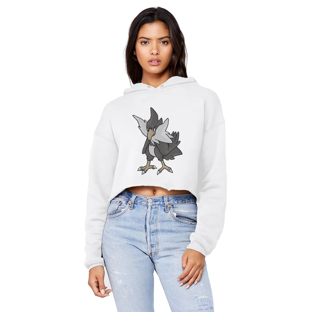 BiChipla Unisex Cropped Raw Edge Boyfriend Hoodie