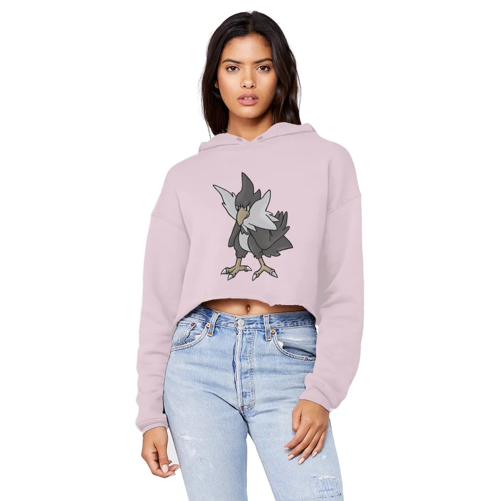 BiChipla Unisex Cropped Raw Edge Boyfriend Hoodie