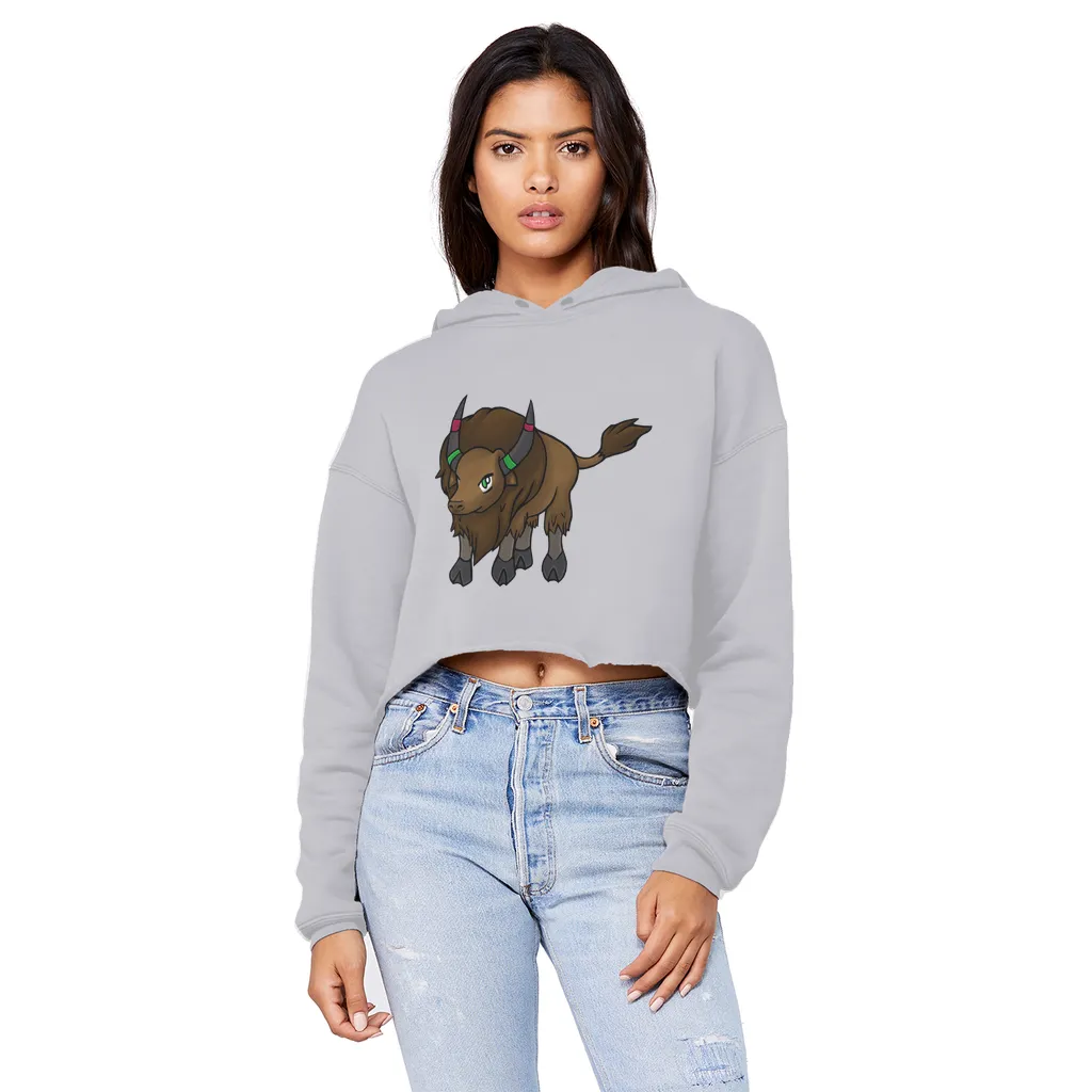 Bitox Unisex Cropped Raw Edge Boyfriend Hoodie
