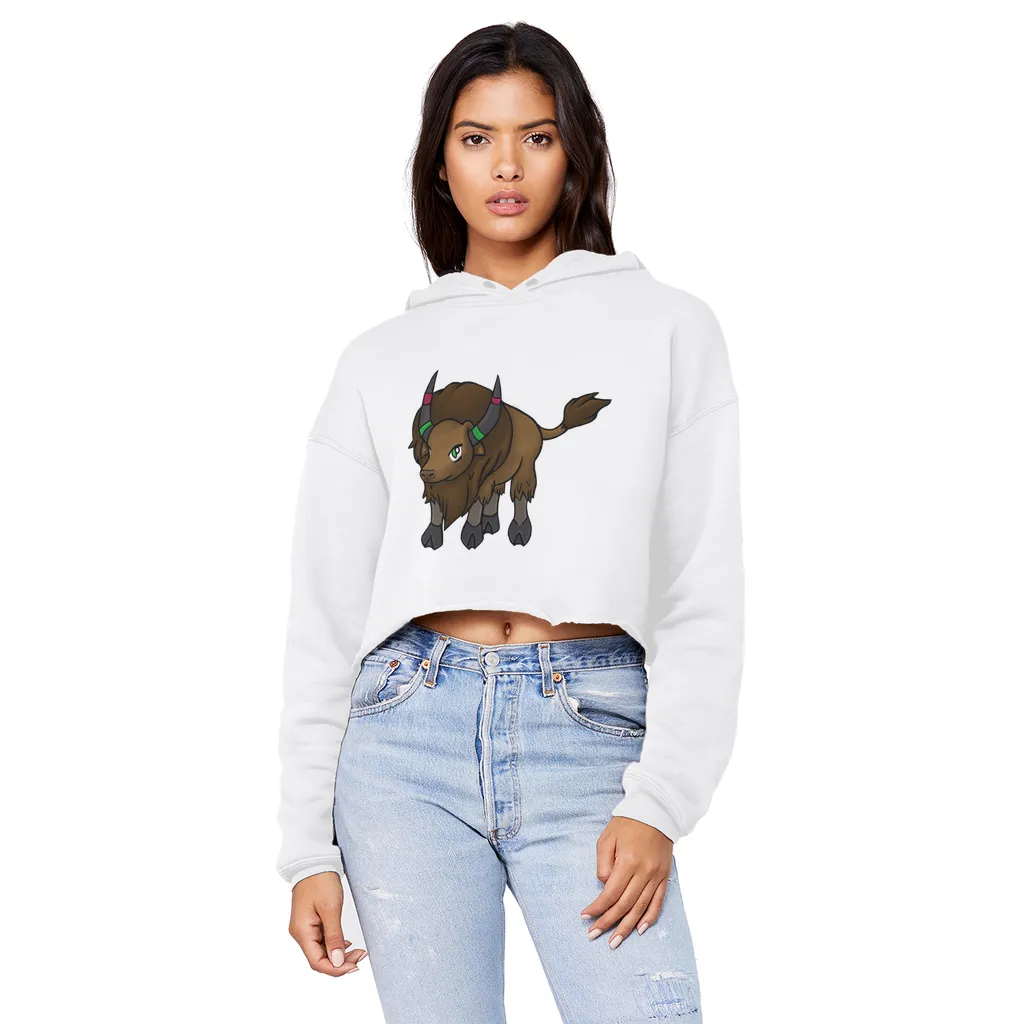 Bitox Unisex Cropped Raw Edge Boyfriend Hoodie