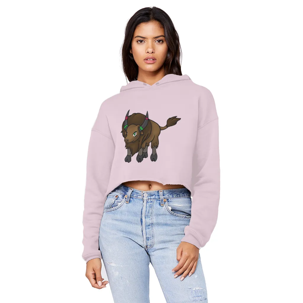 Bitox Unisex Cropped Raw Edge Boyfriend Hoodie