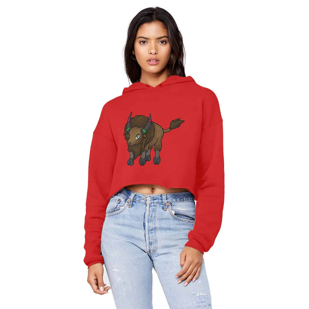 Bitox Unisex Cropped Raw Edge Boyfriend Hoodie