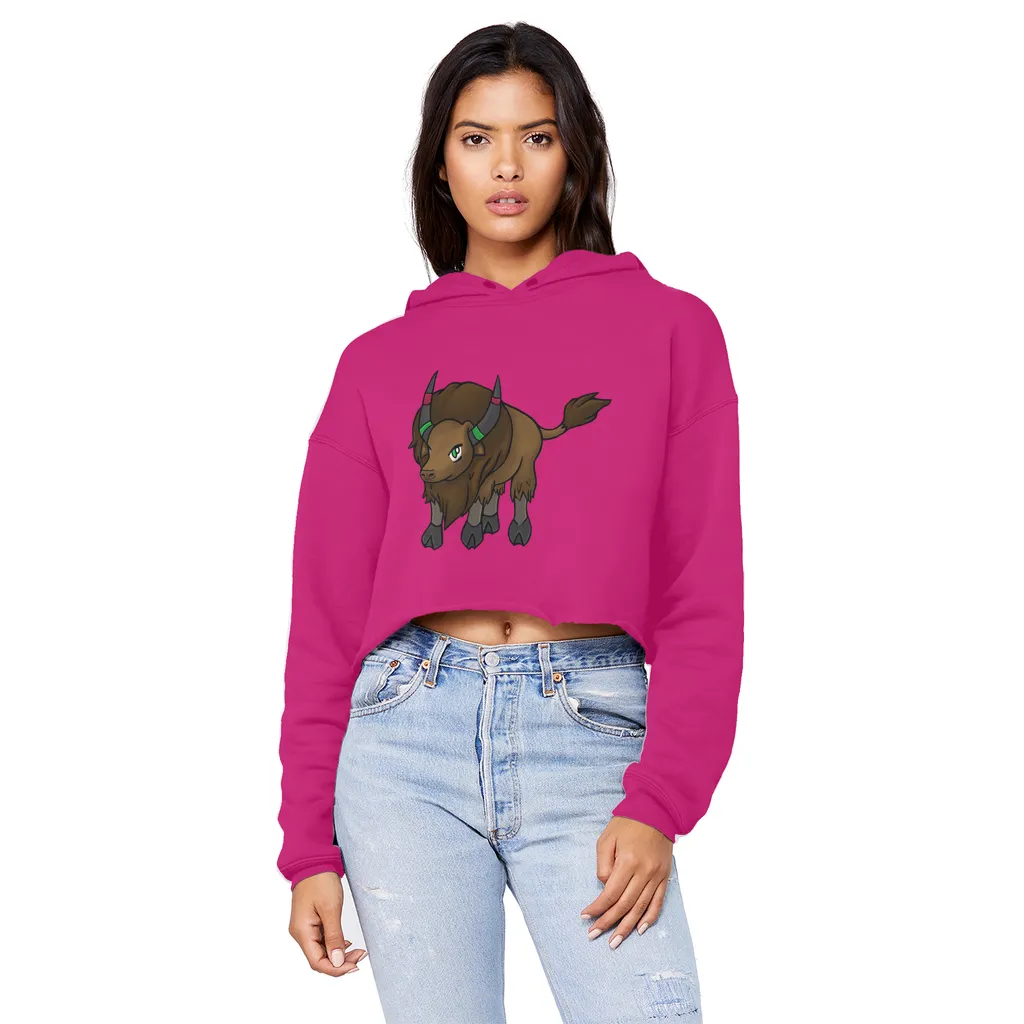 Bitox Unisex Cropped Raw Edge Boyfriend Hoodie