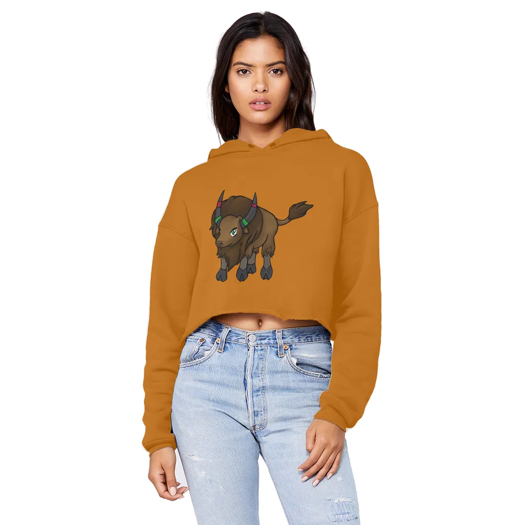 Bitox Unisex Cropped Raw Edge Boyfriend Hoodie