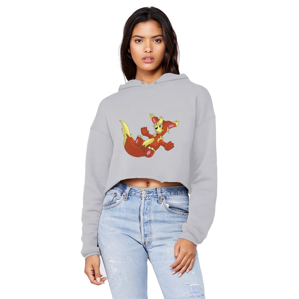 Blazeon Unisex Cropped Raw Edge Boyfriend Hoodie
