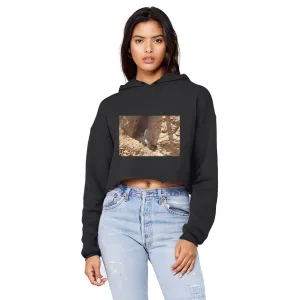Cactus Unisex Cropped Raw Edge Boyfriend Hoodie
