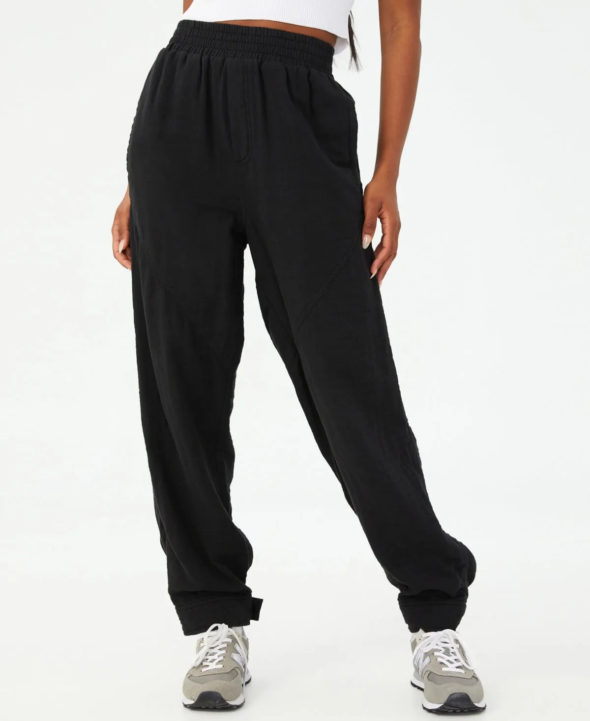 COTTON ON Women's Woven Dance Pants Black Size Small