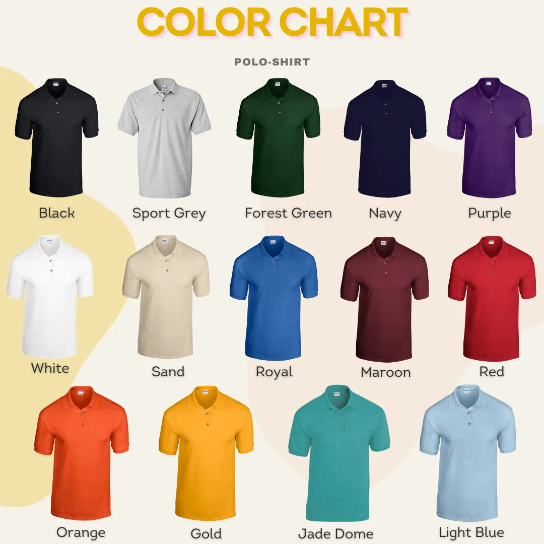 Custom Golden Retriever Dog Mom Embroidered Polo Shirt