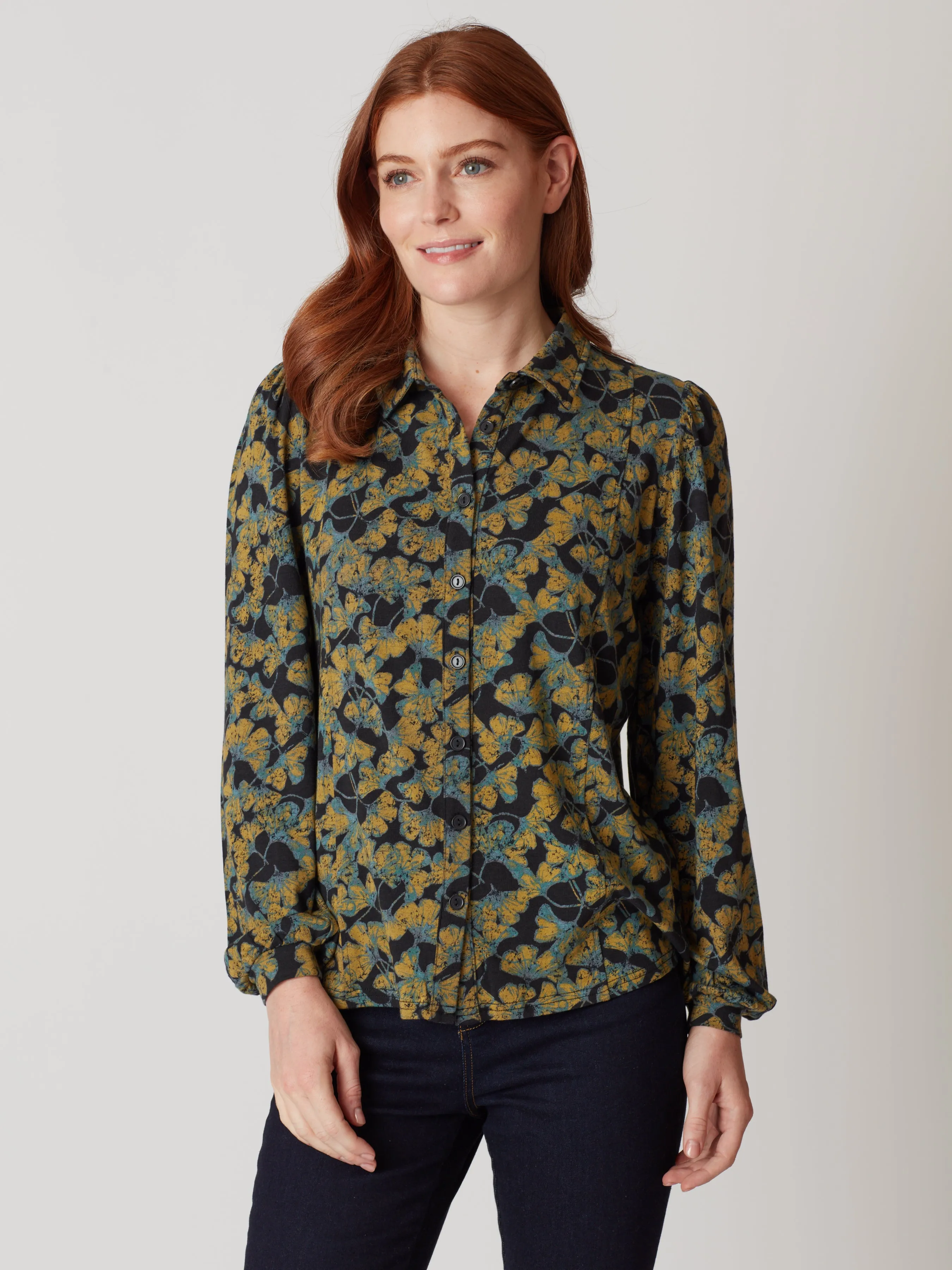 Daphne Floral Jersey Shirt