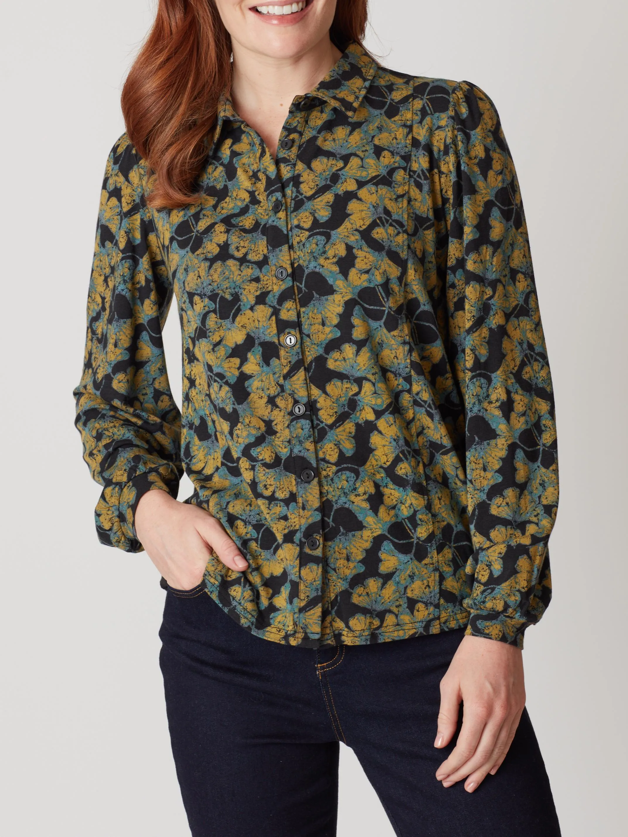 Daphne Floral Jersey Shirt
