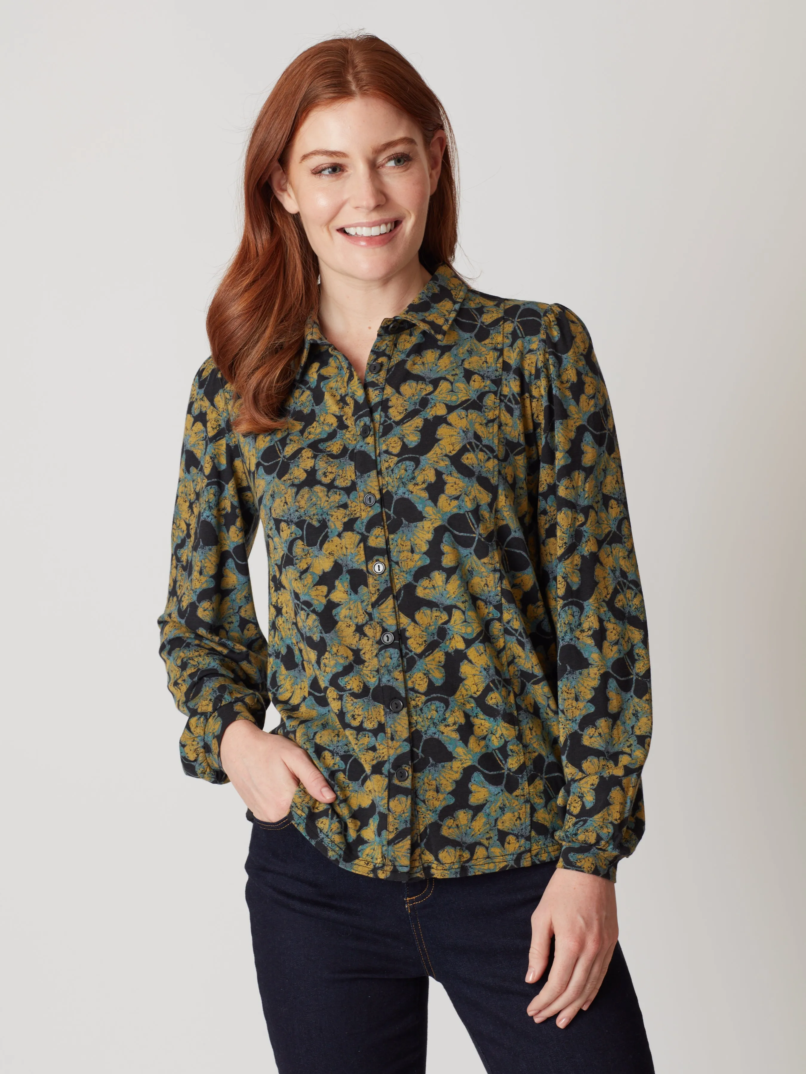 Daphne Floral Jersey Shirt