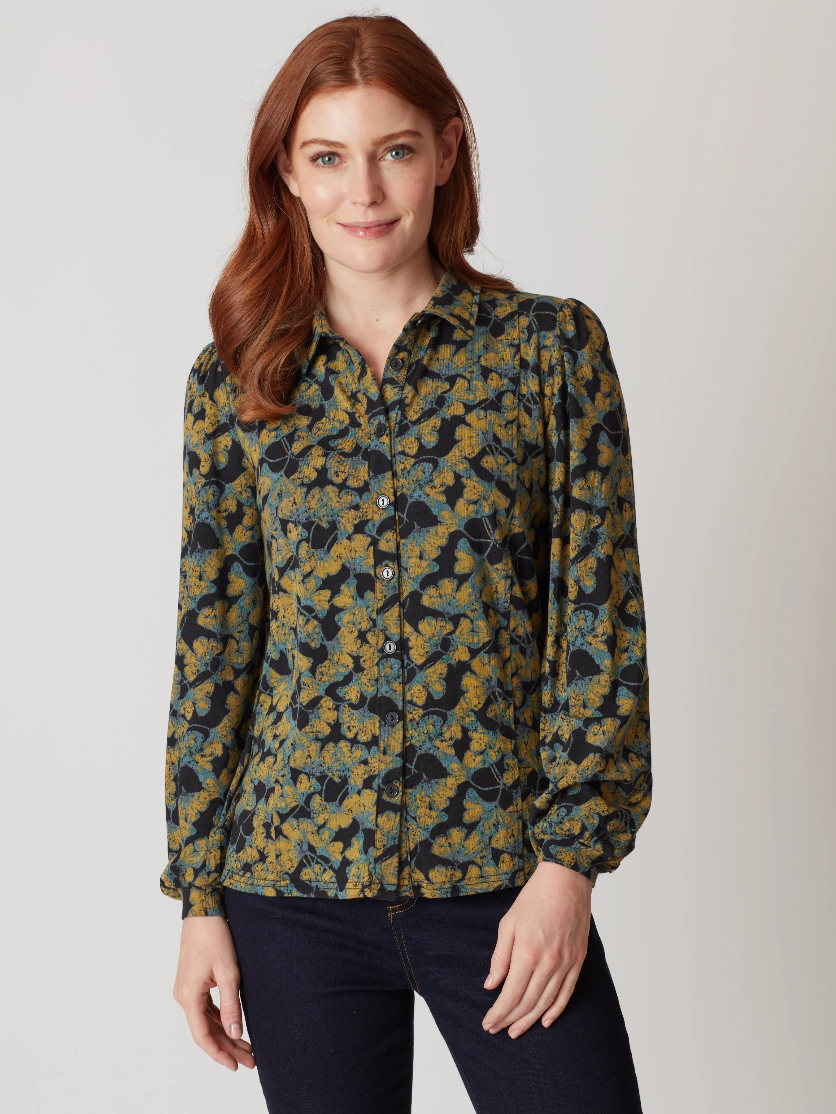 Daphne Floral Jersey Shirt
