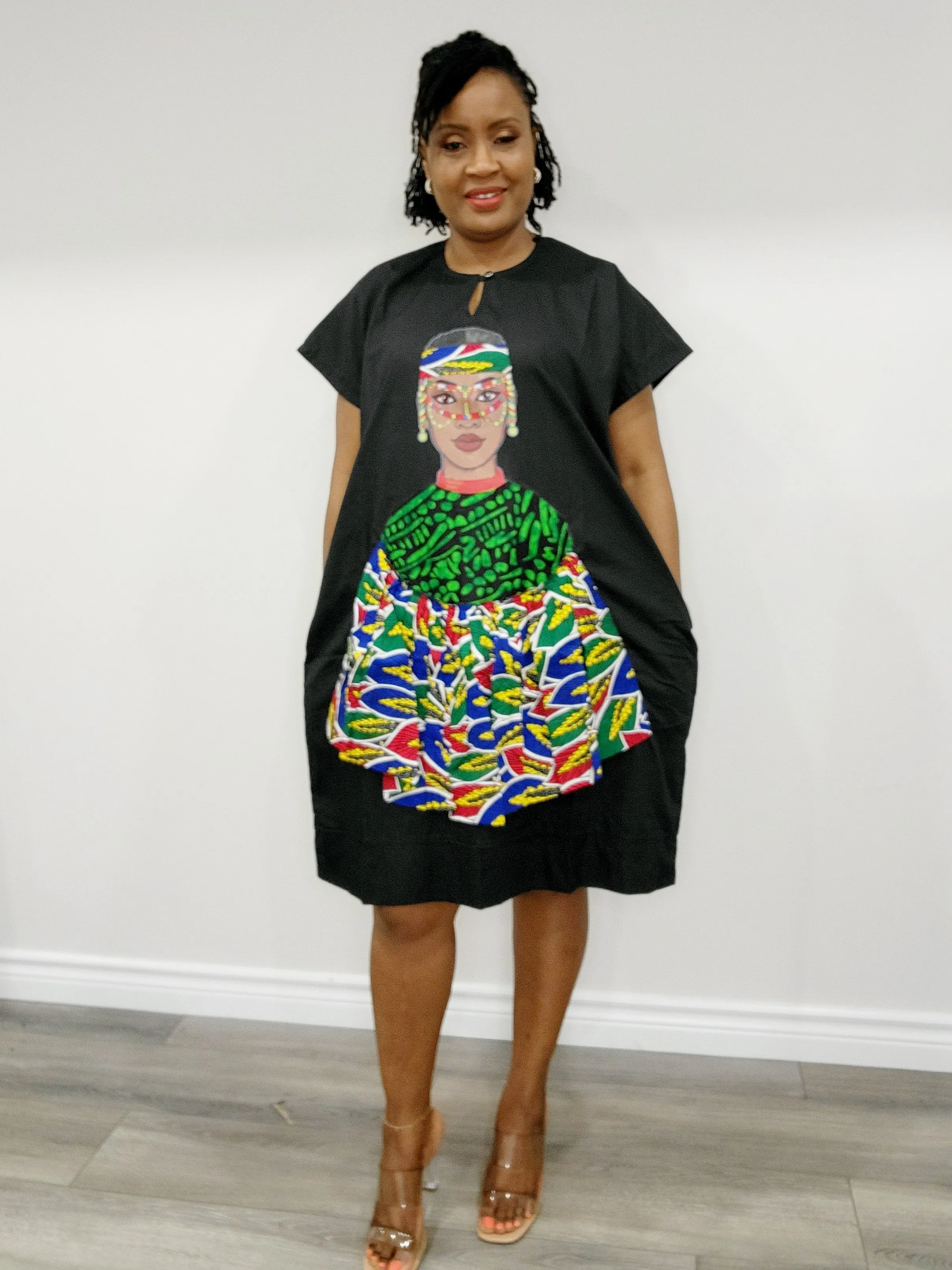 Dashiki Shift Dress