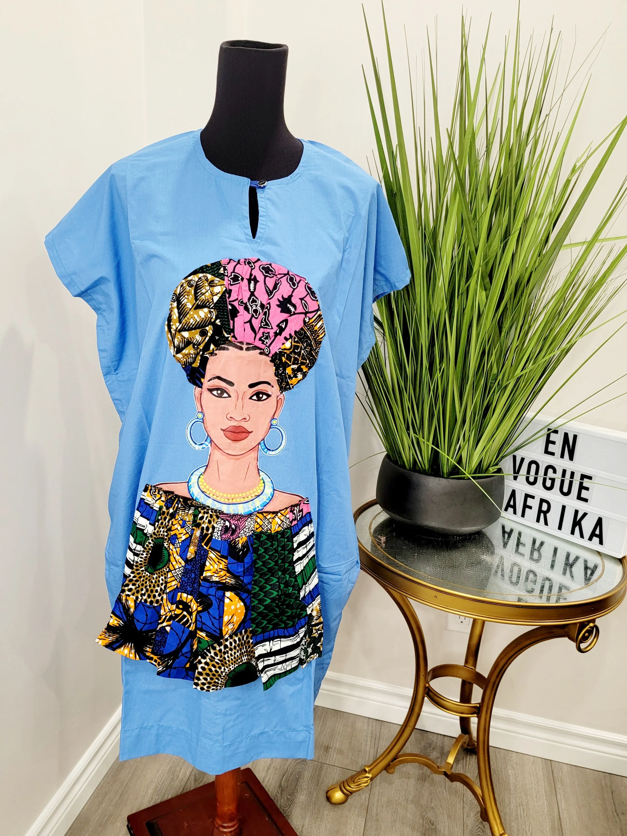 Dashiki Shift Dress
