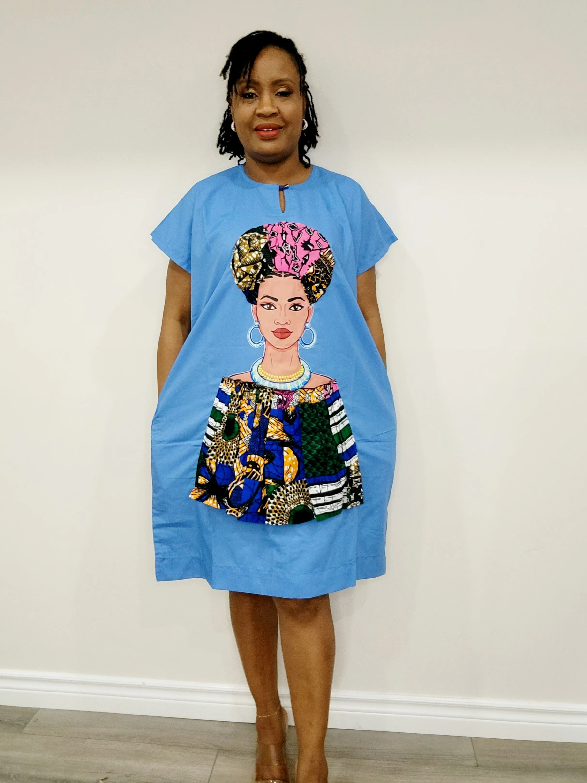 Dashiki Shift Dress