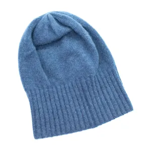 DENIM Italian RIB CUFF SLOUCHY HAT