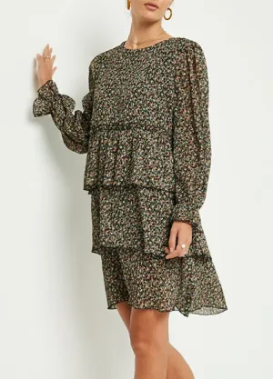 Ditsy Floral Tiered Dress
