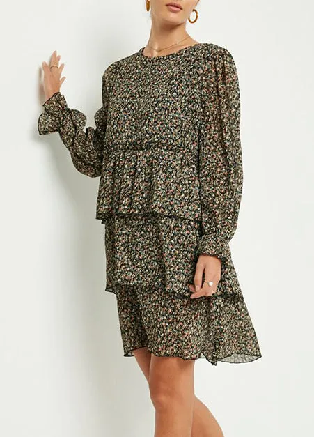 Ditsy Floral Tiered Dress