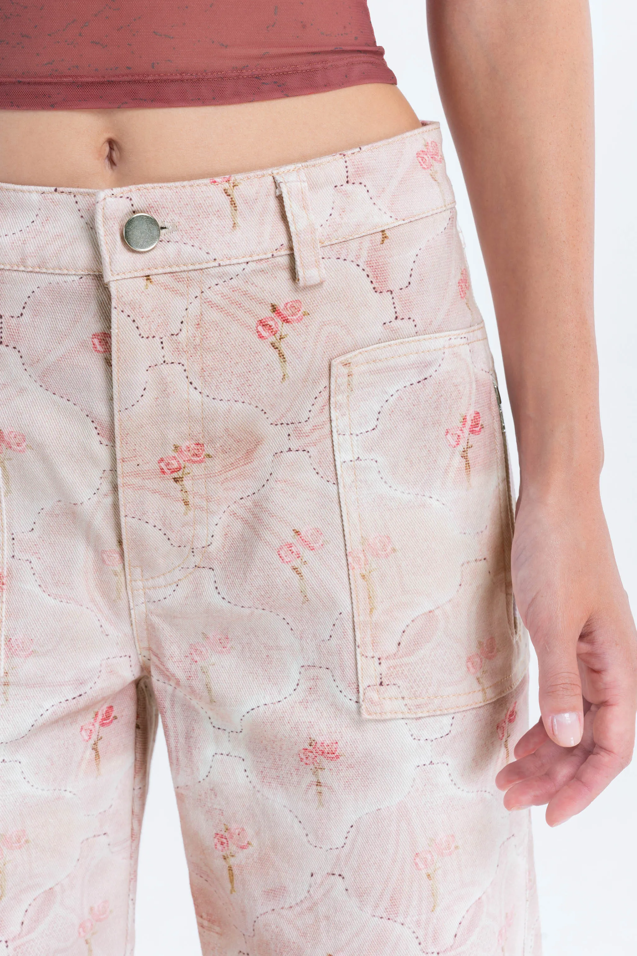 Duo Zip Pant in Mattress