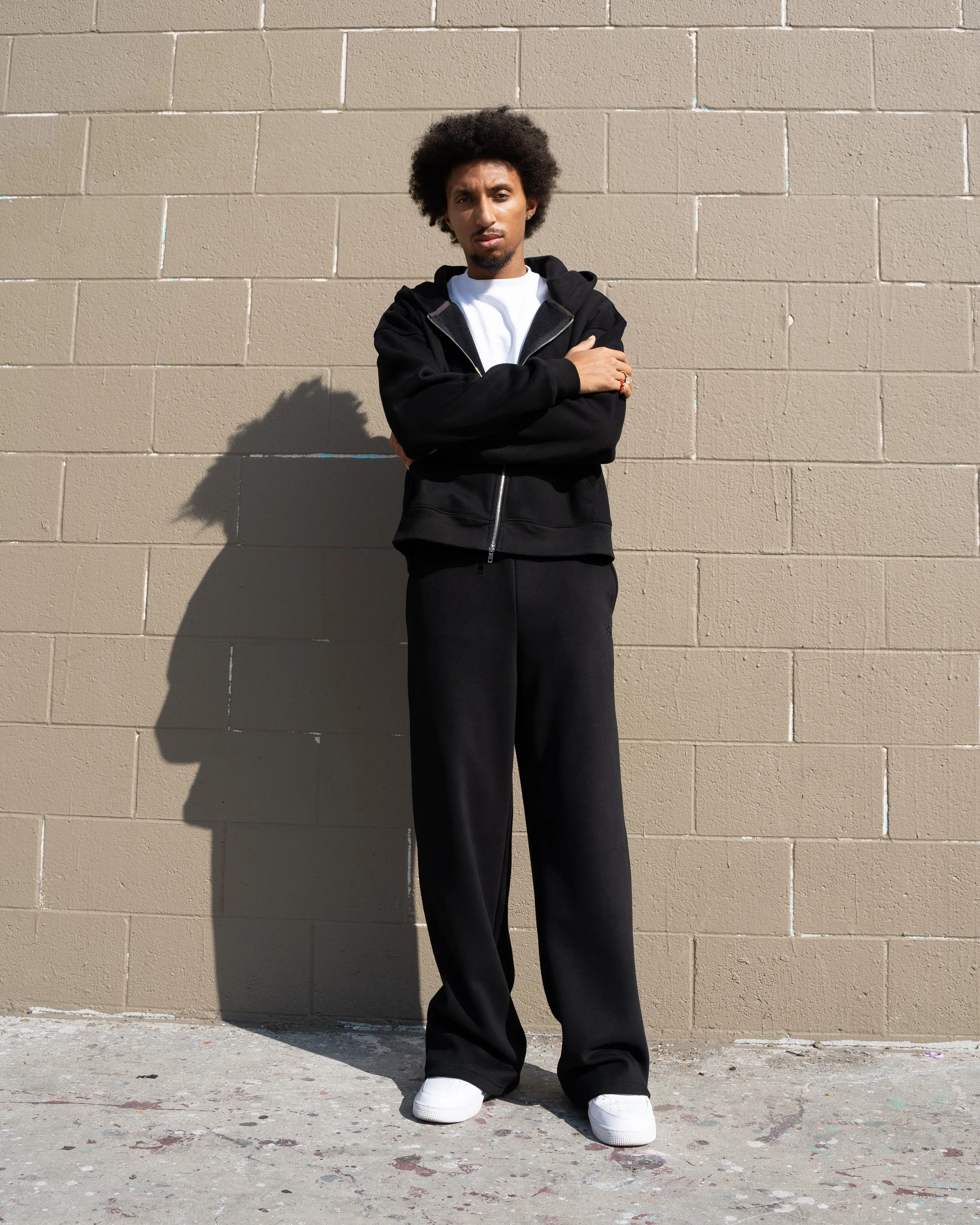 EPTM PERFECT ZIP UP HOODIE - BLACK