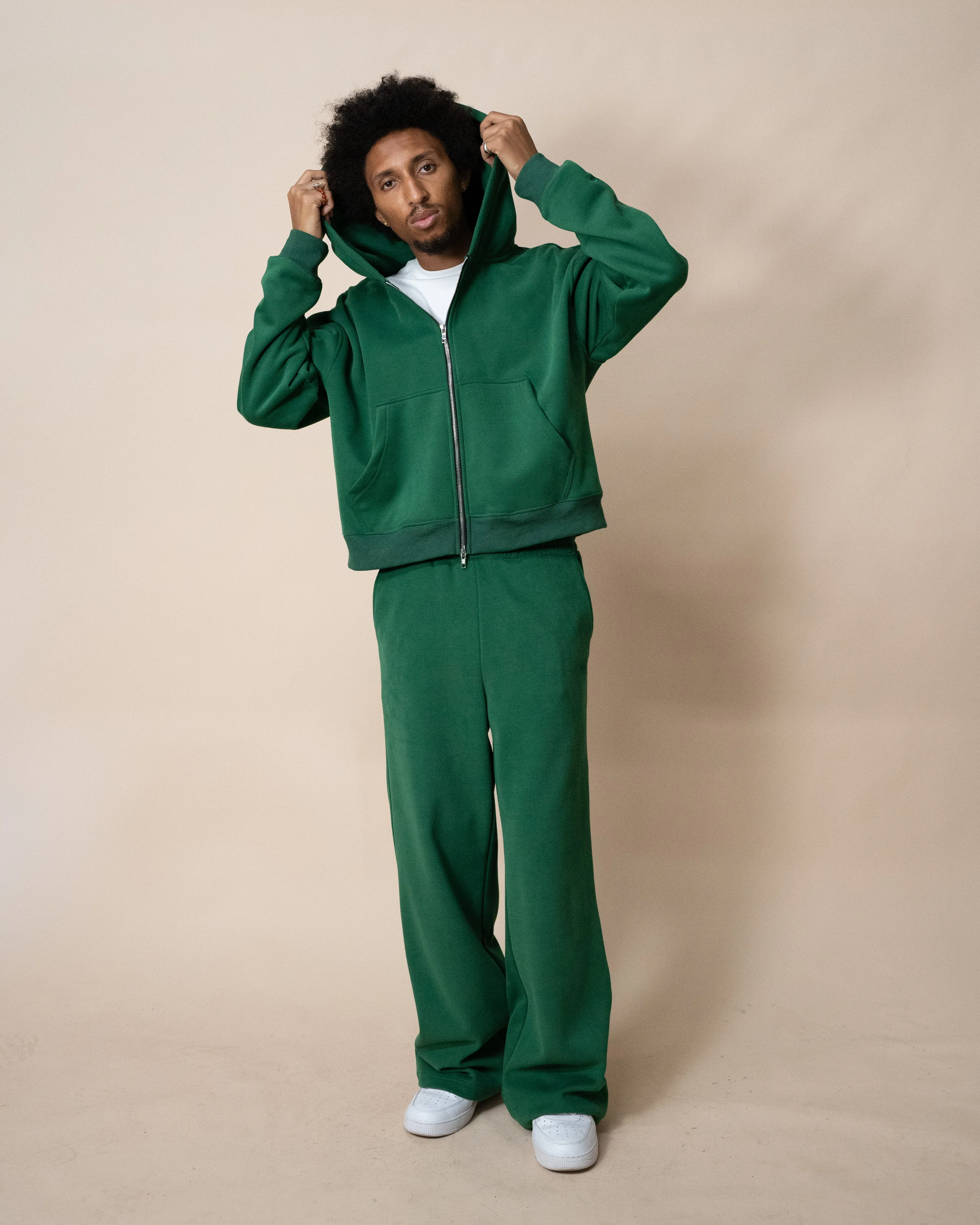 EPTM PERFECT ZIP UP HOODIE - HUNTER GREEN