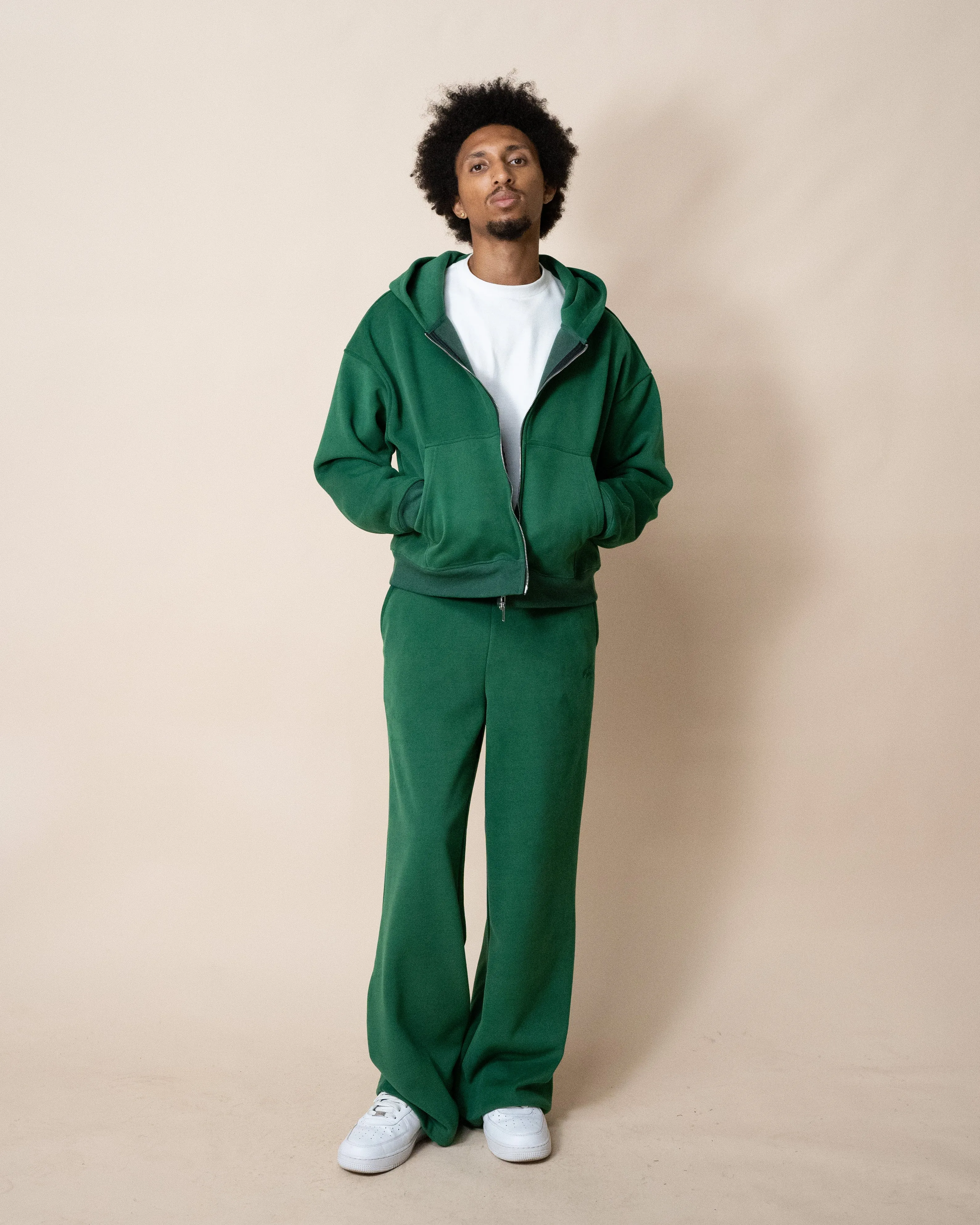 EPTM PERFECT ZIP UP HOODIE - HUNTER GREEN