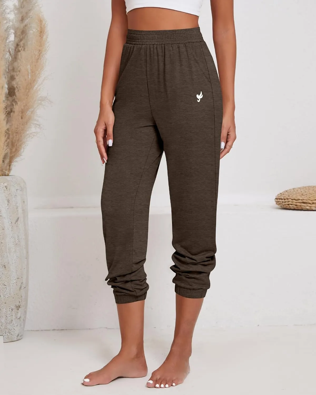 Ficerd 3 Pack Women Sweatpants Trendy Loose Fit Joggers Elastic Sporty Pants Athletic Baggy Lounge Trousers with Pockets