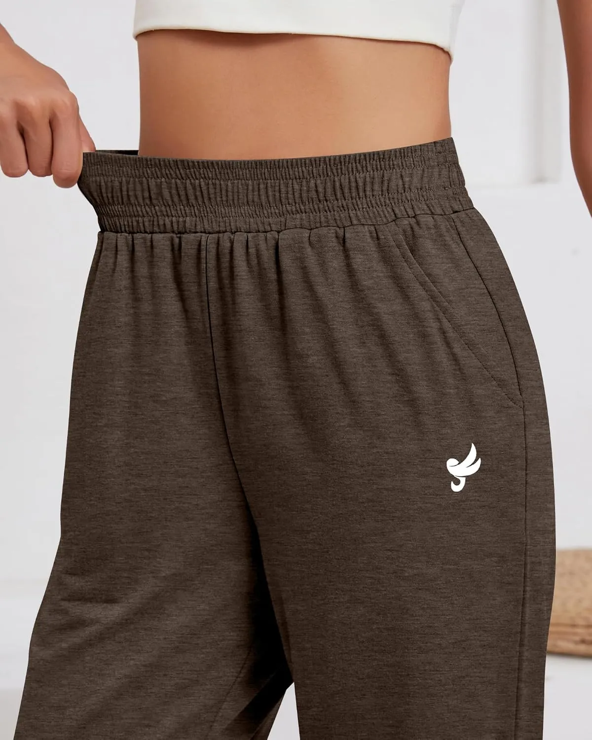 Ficerd 3 Pack Women Sweatpants Trendy Loose Fit Joggers Elastic Sporty Pants Athletic Baggy Lounge Trousers with Pockets