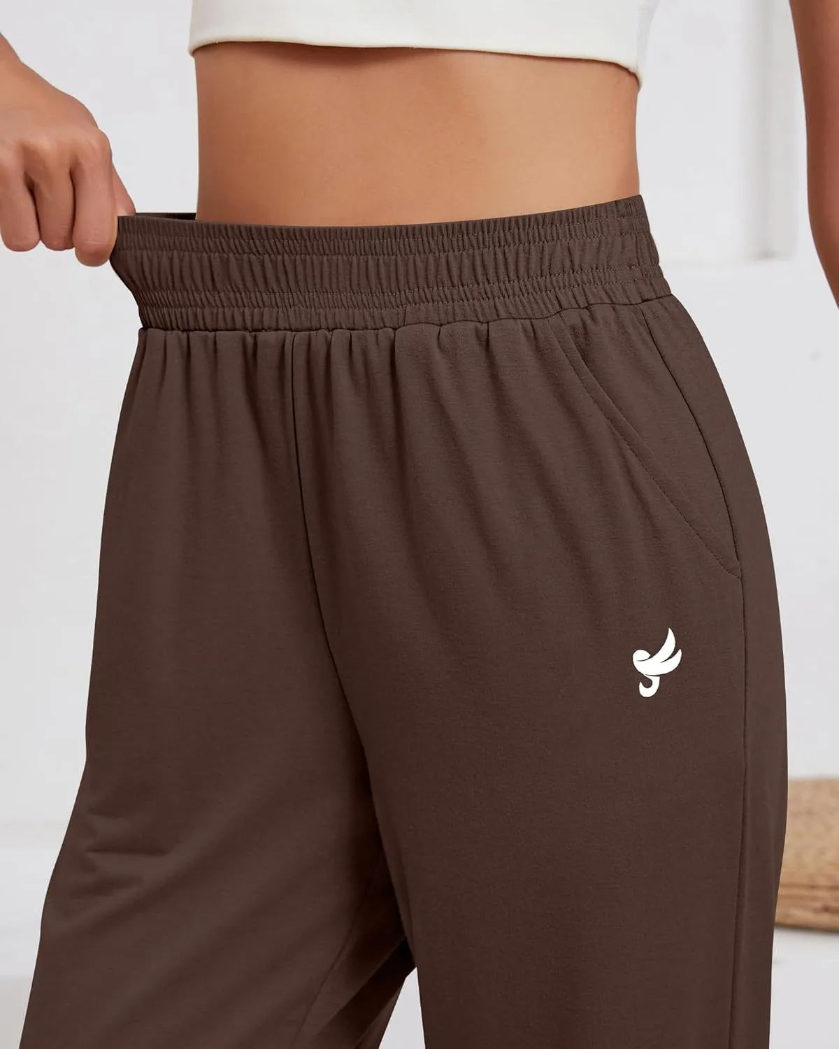 Ficerd 3 Pack Women Sweatpants Trendy Loose Fit Joggers Elastic Sporty Pants Athletic Baggy Lounge Trousers with Pockets