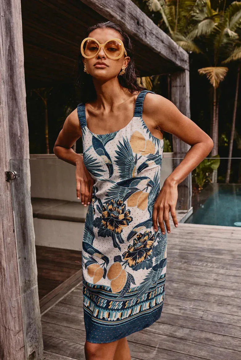 LANDA LINEN VICOSE DRESS | Tukano