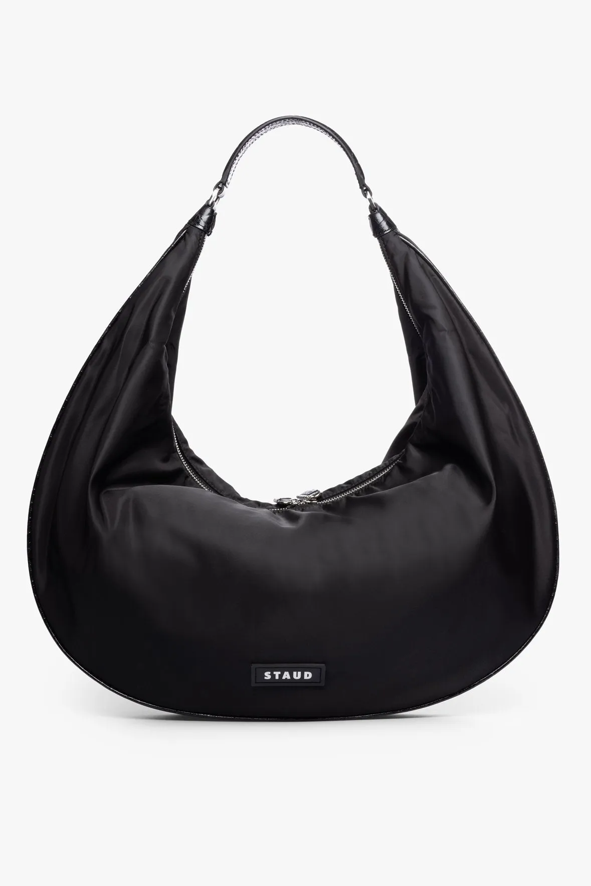 LARGE NYLON SASHA BAG | BLACK