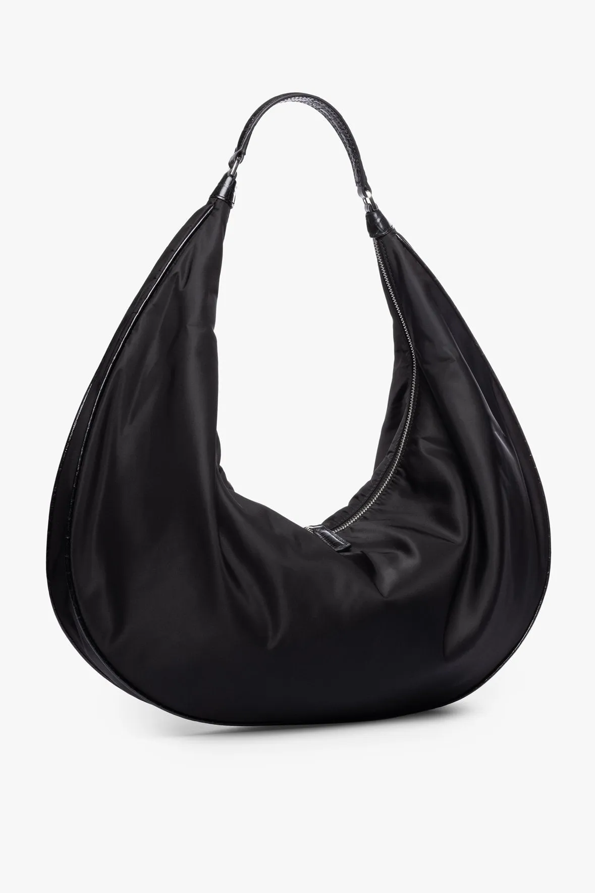 LARGE NYLON SASHA BAG | BLACK
