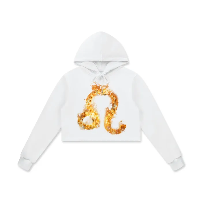 Leo Cropped Hoodie