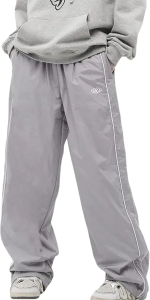 Mens Lightweight Sweatpants Y2k Drawstring Baggy Track Pants Cool Parachute Pants Streetwear
