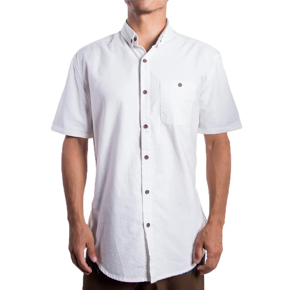 Men's Solid Shirt (White)