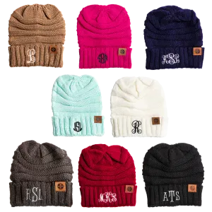 Monogrammed Slouchy Beanie