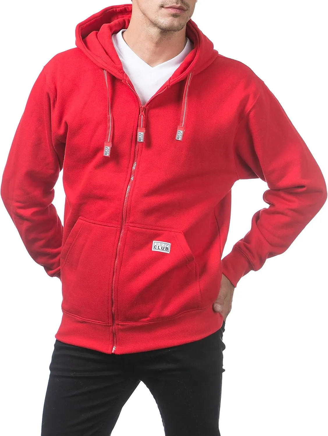 Pro Club Men's Heavyweight Full Zip Fleece Hoodie