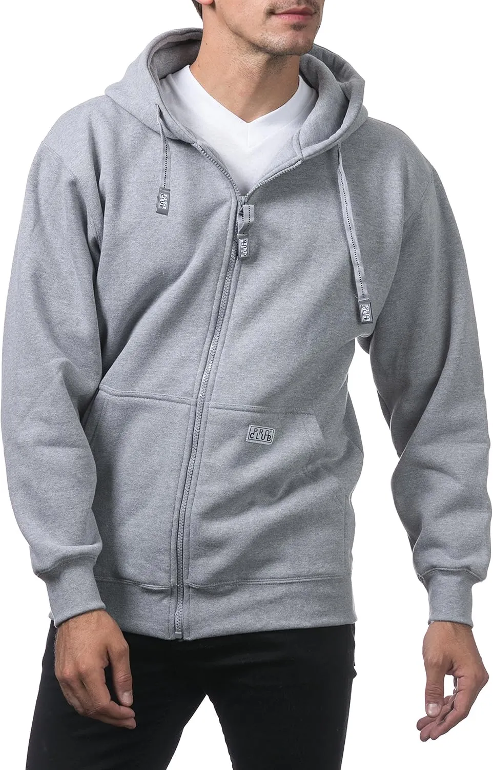 Pro Club Men's Heavyweight Full Zip Fleece Hoodie