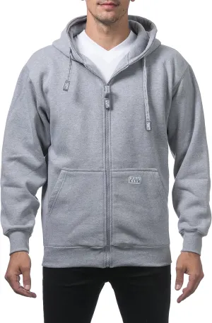 Pro Club Men's Heavyweight Full Zip Fleece Hoodie