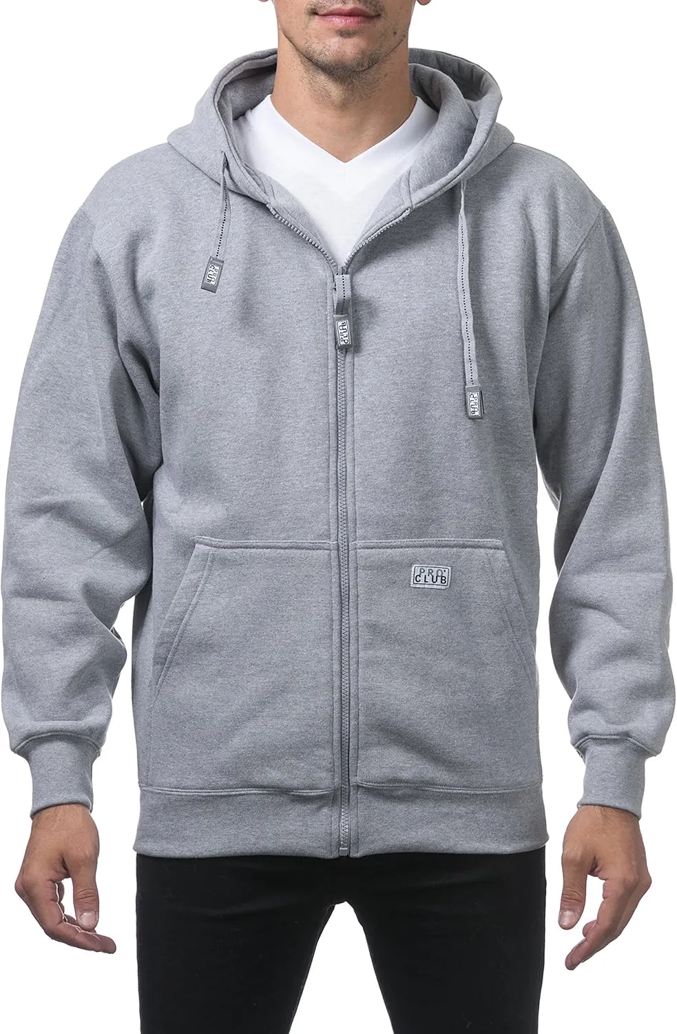 Pro Club Men's Heavyweight Full Zip Fleece Hoodie