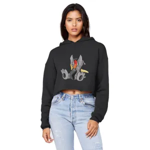 Raylow Unisex Cropped Raw Edge Boyfriend Hoodie