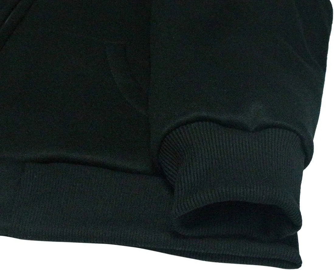 Sherpa Lined Boys Hoodie Full Zip Fleece Warm Youth Big Long Sleeve Child Sweatshirts