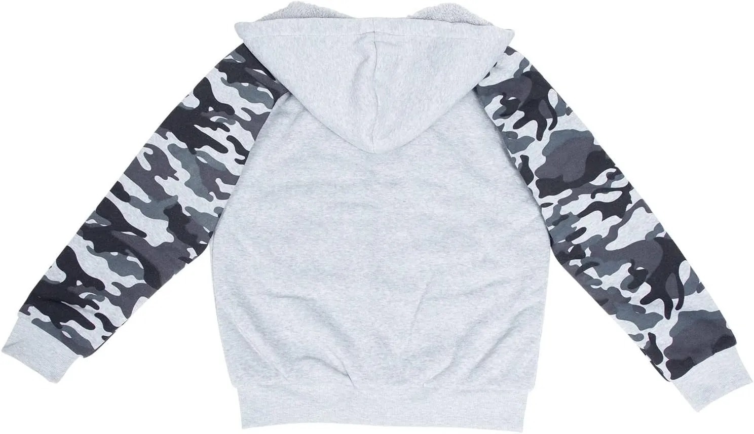 Sherpa Lined Boys Hoodie Full Zip Fleece Warm Youth Big Long Sleeve Child Sweatshirts